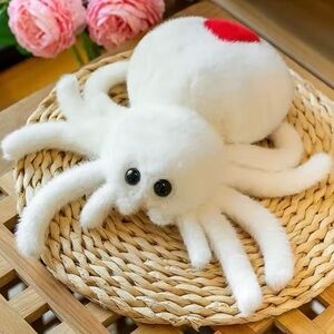 White Widow Spider Plush – Halloween Creepy Cute Toy